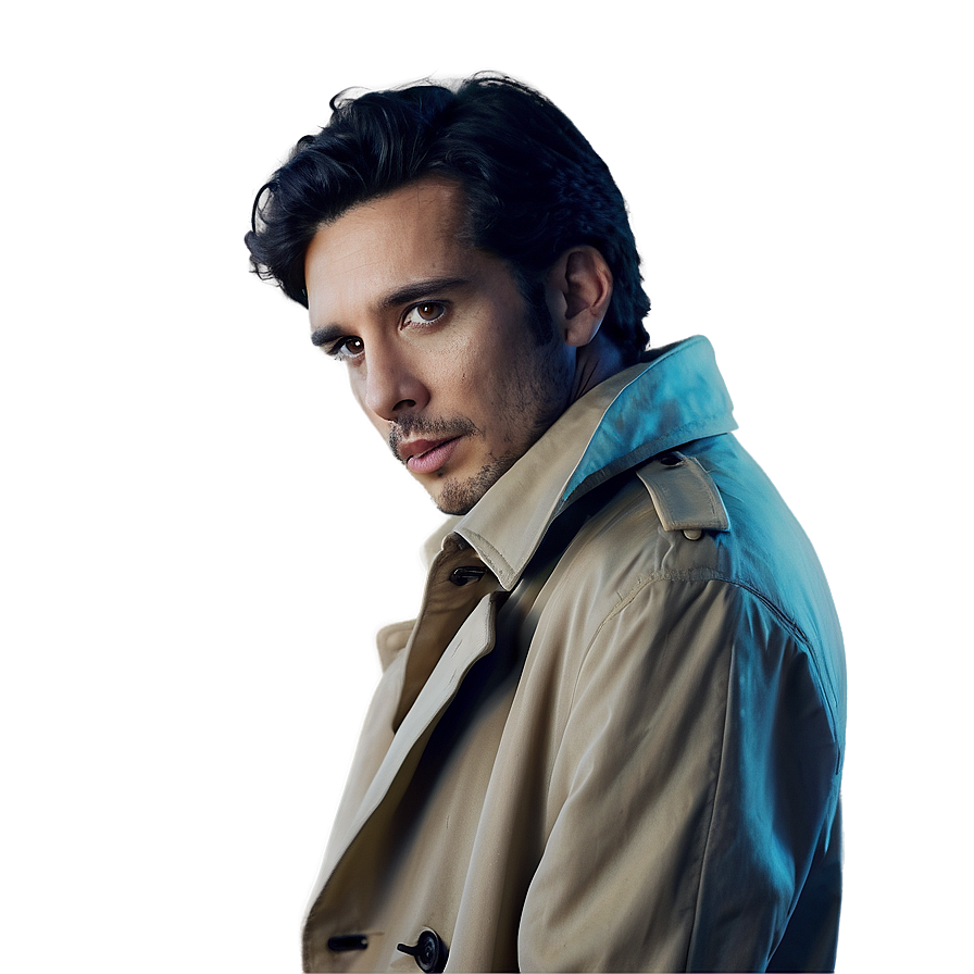 Man In Trench Coat Png Crh36