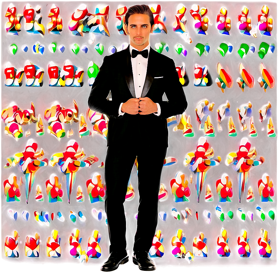 Man In Tuxedo Suit Png Uop