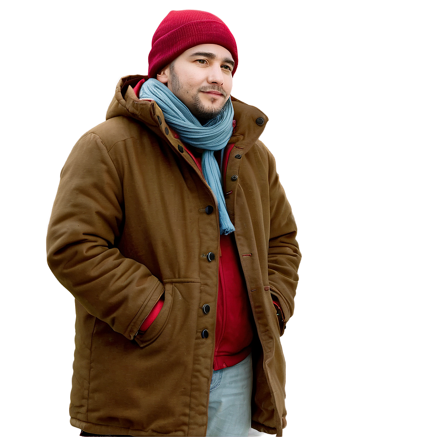 Man In Winter Clothing Png 87