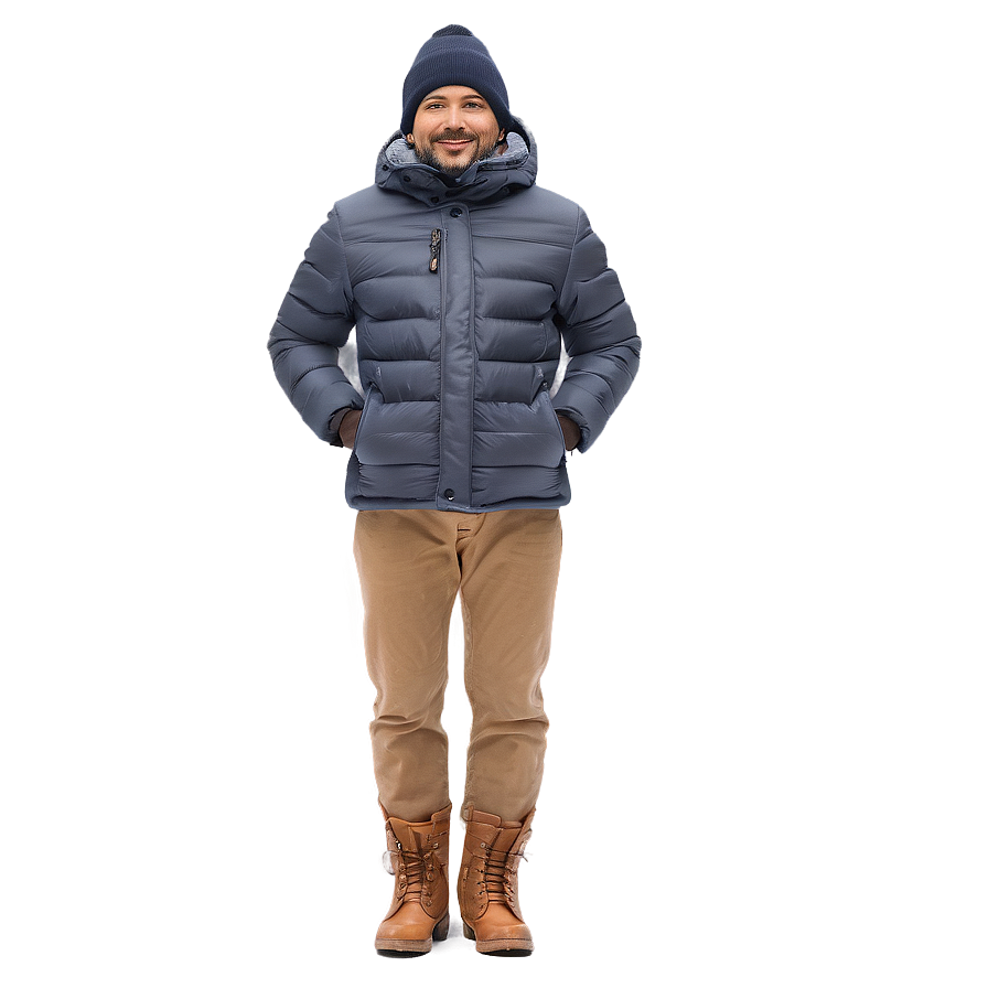 Man In Winter Clothing Png Kah50