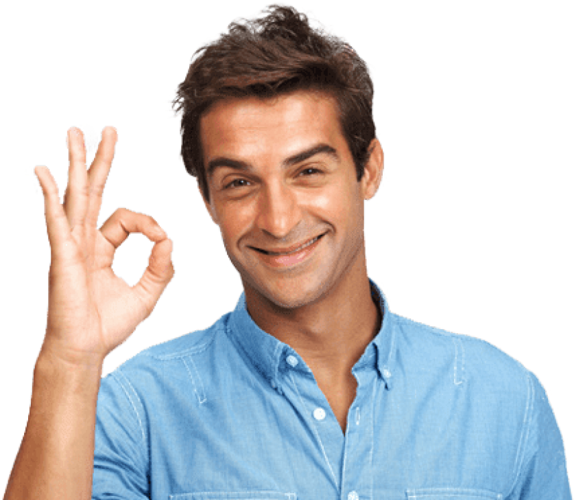 Man Making Okay Gesture