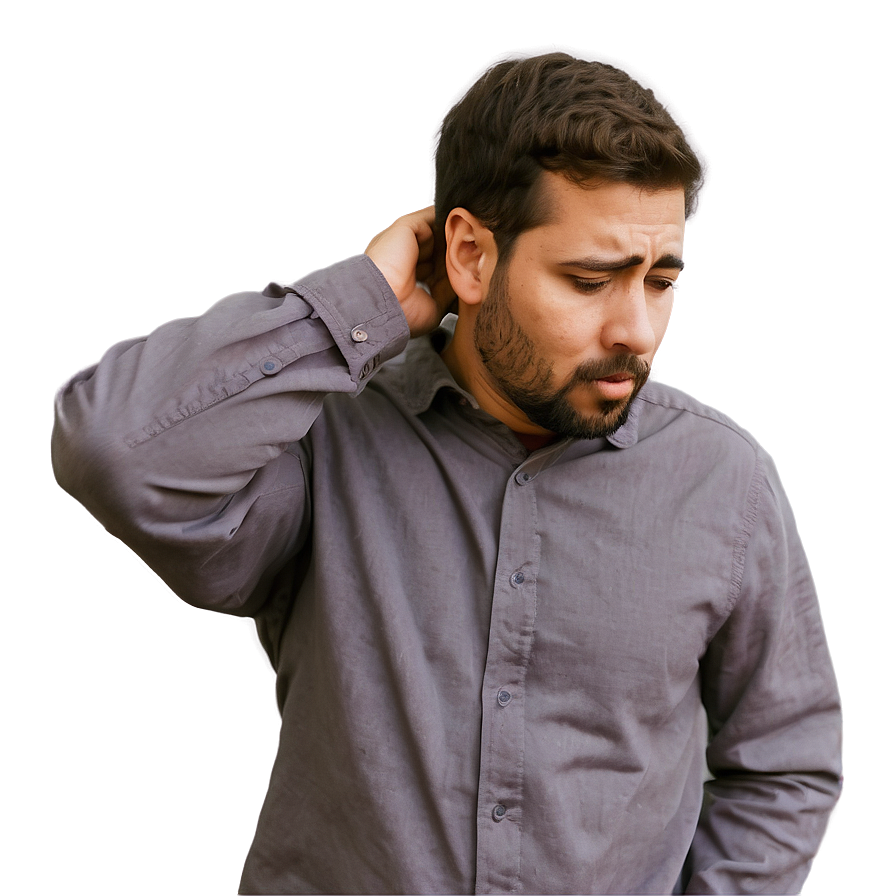 Man Overwhelmed by Sadness PNG lke31 PNG with transparent background