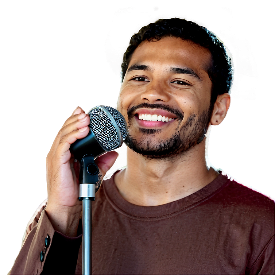 Man With Microphone Png Pui