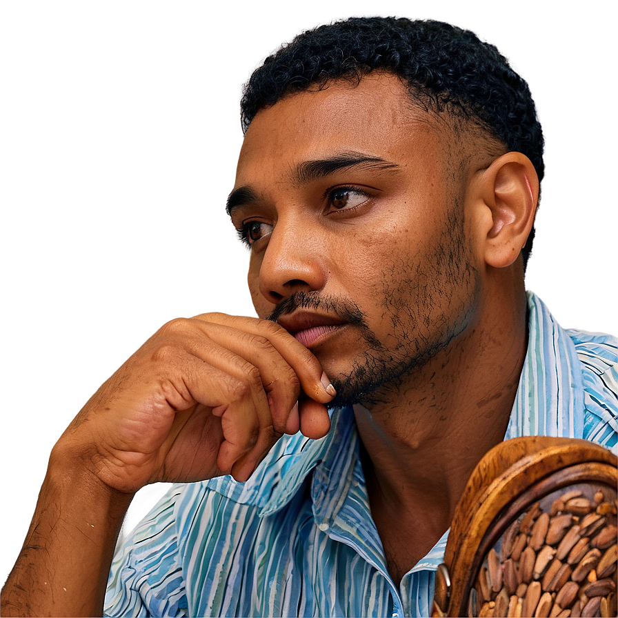 Man With Pensive Look Png Vwt