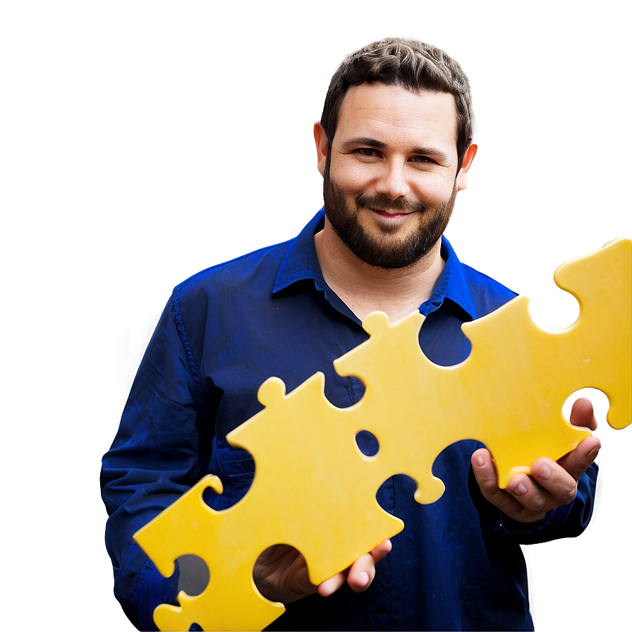 Man With Puzzle Piece Png Ftv94