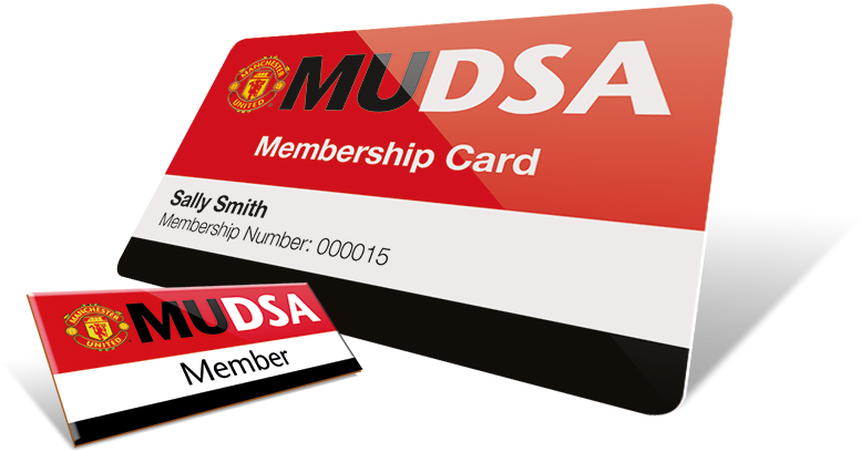 Manchester United M U D S A Membership Card