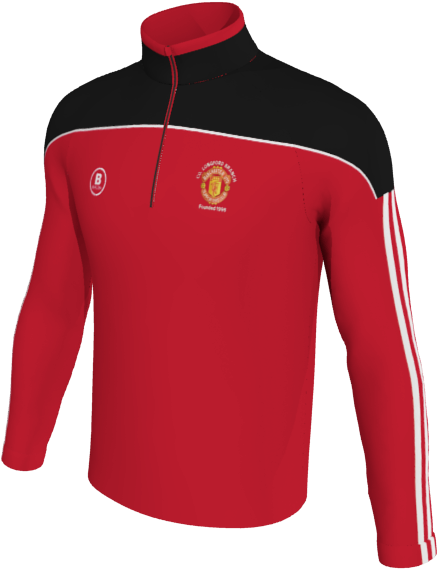 Manchester United Supporters Longford 1/4 Zip Training - Active Shirt, HD Png Download PNG with transparent background