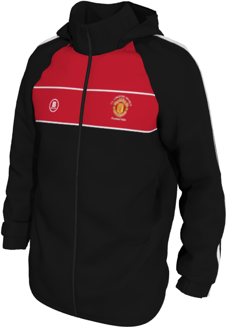 Manchester United Supporters Longford Elite Rain Jacket'- Hoodie, HD Png Download PNG with transparent background