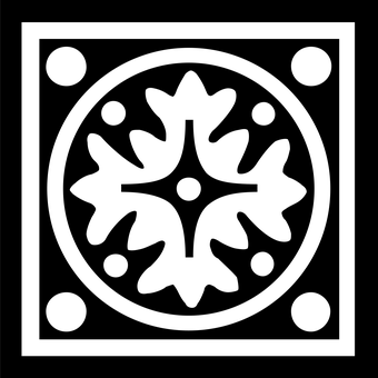 Mandala_ Black_ Background_ Vector PNG with transparent background
