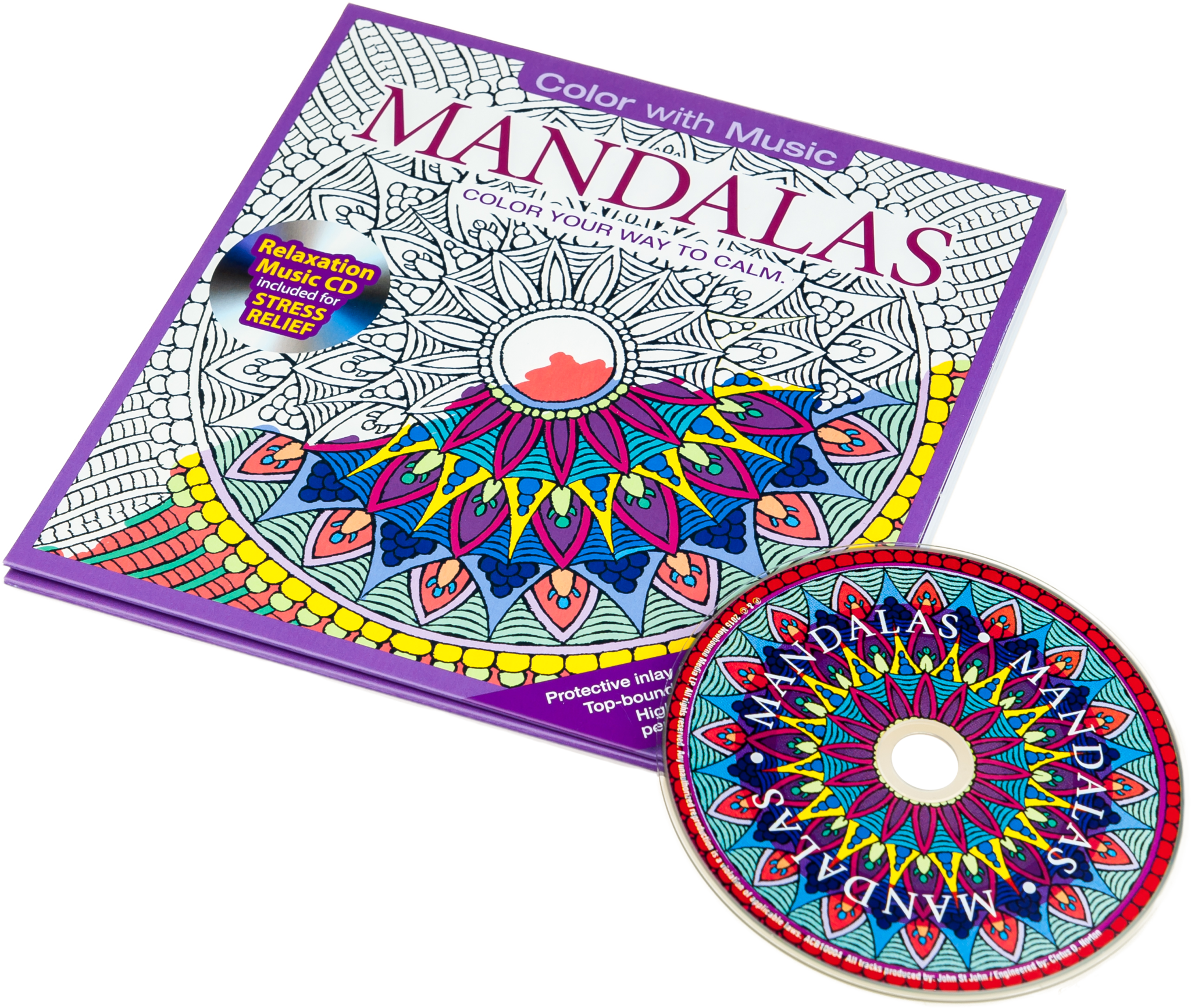 Color With Music Mandalas Adult Coloring Book - Mandalas Adult Coloring Book, HD Png Download PNG with transparent background