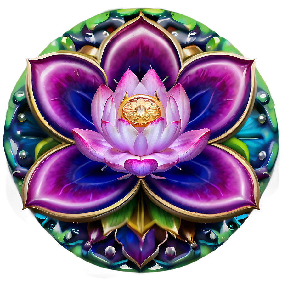 Mandala Lotus Flower Png 06112024