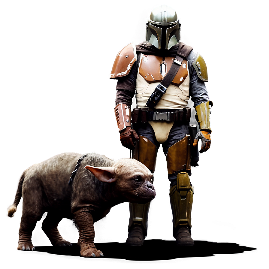 Mandalorian And Bantha Png Vaw