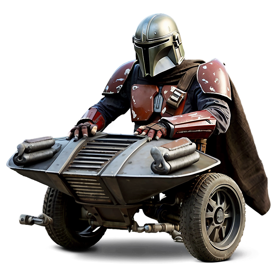 Mandalorian And Speeder Bike Png 05212024