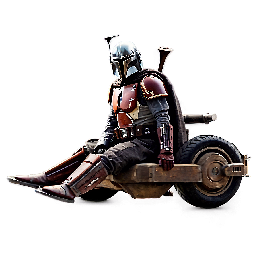 Mandalorian And Speeder Bike Png Yqv49