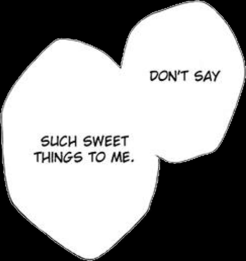 Manga Speech Bubble Flustered Response