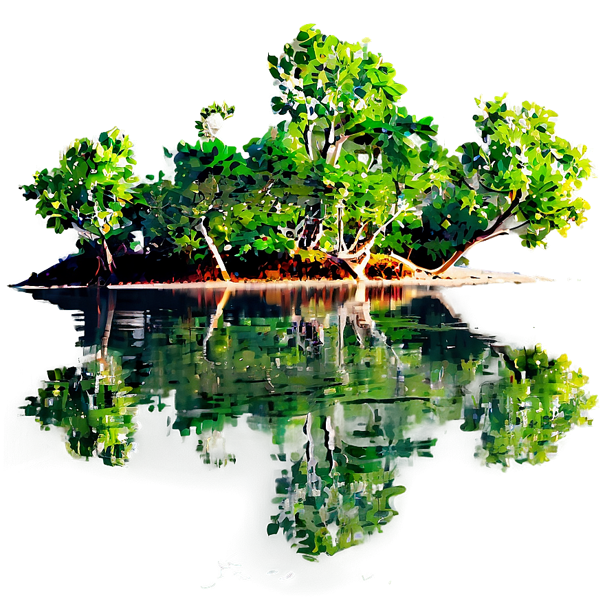 Mangrove Forest Reflection Png Hnl