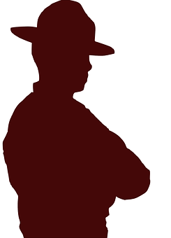 Manin Hat Silhouette PNG with transparent background