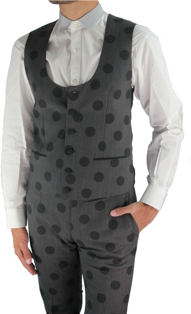 Manin Polka Dot Vestand Pants