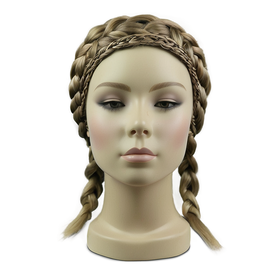 Mannequin Head With Braided Hair Png 06282024