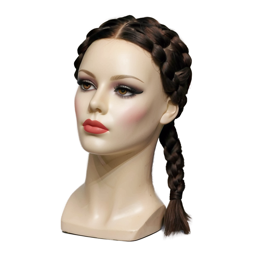 Mannequin Head With Braided Hair Png Ynd