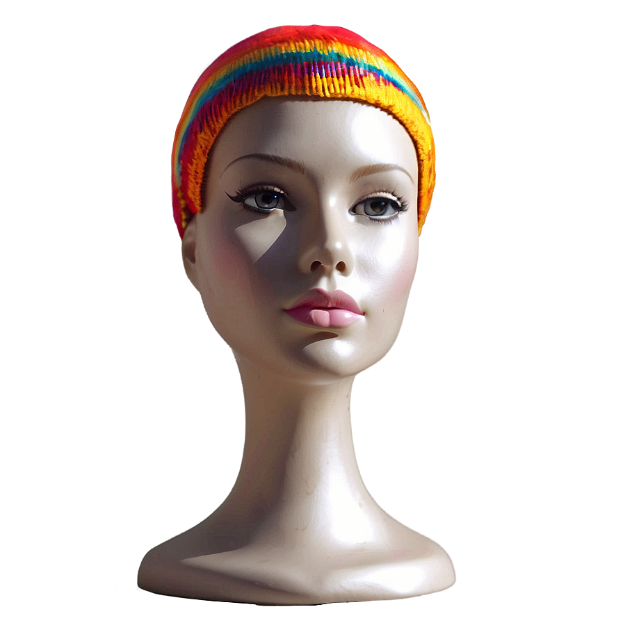 Mannequin Head With Colorful Wigs Png Ovr24