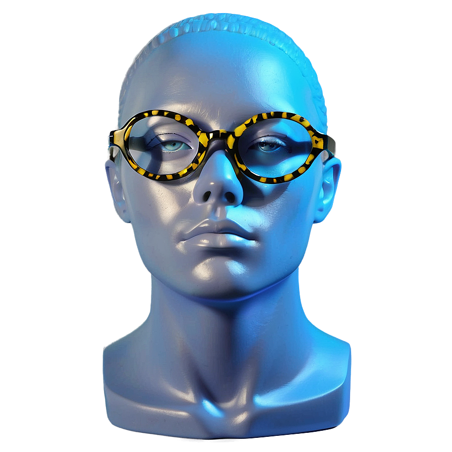 Mannequin Head With Glasses Display Png Pgh19