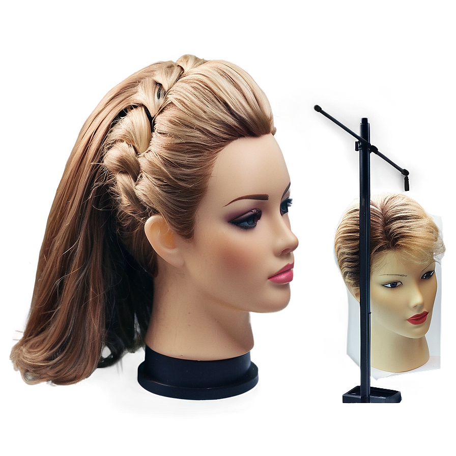 Mannequin Head With Hair Extensions Png 06282024