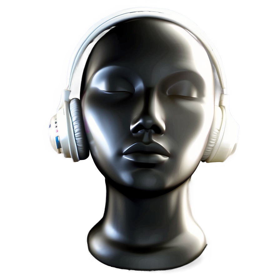 Mannequin Head With Headphones Png 06282024