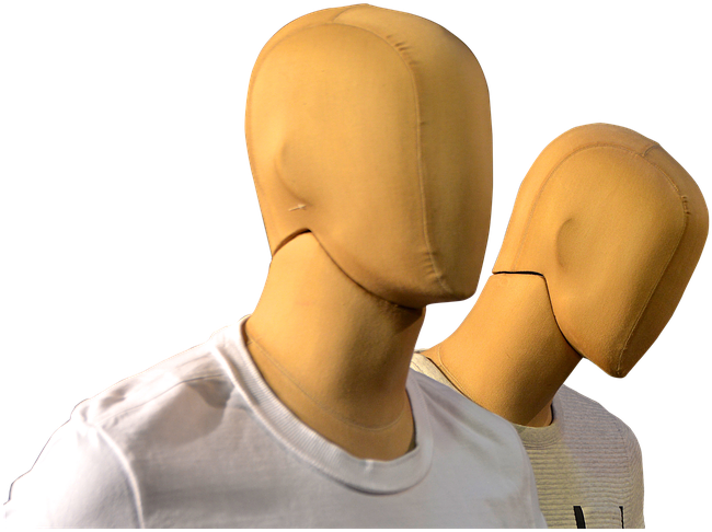 Mannequin Heads Clothed Torso