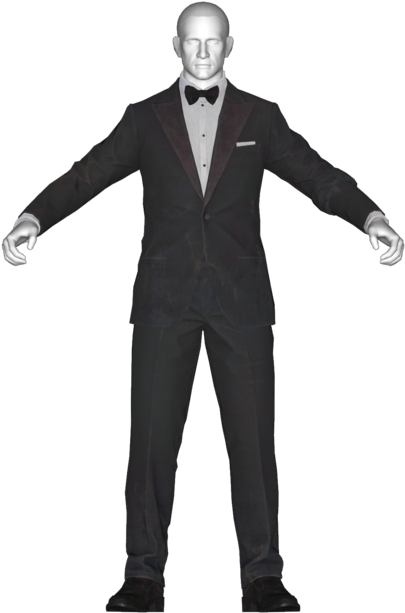 Mannequinin Black Tuxedo