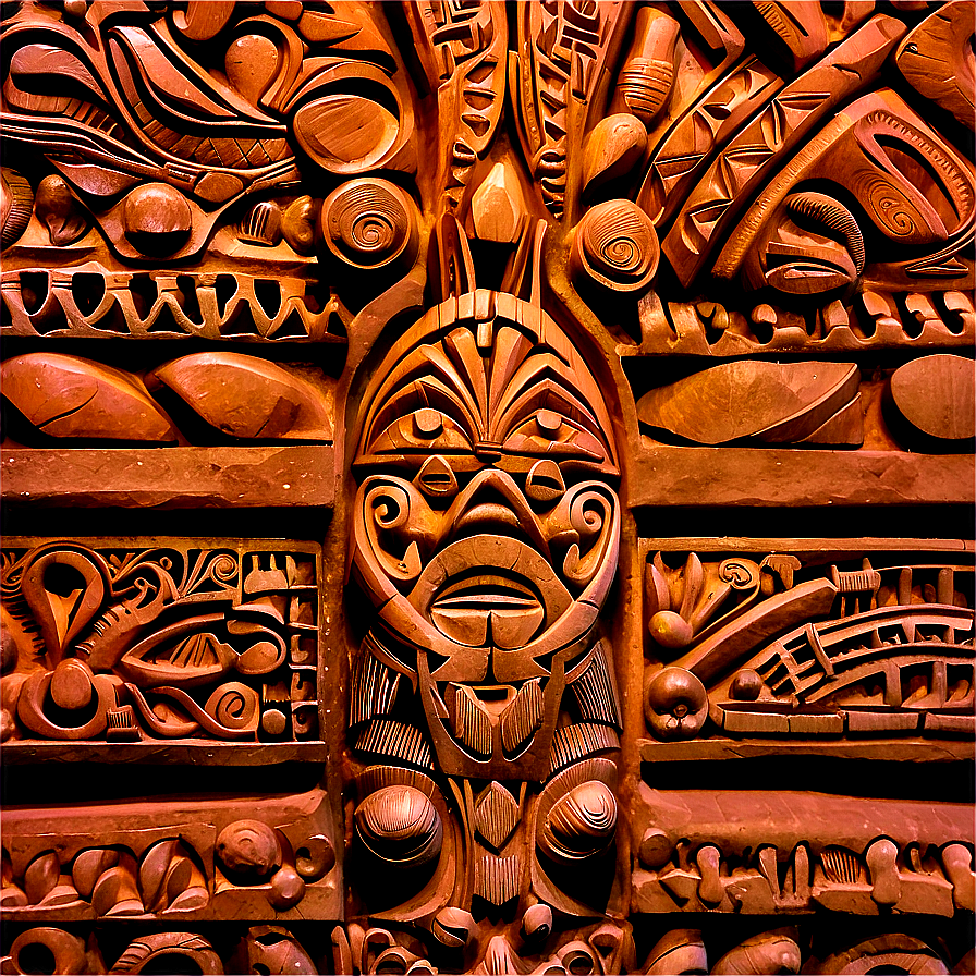 Maori Carvings Detail Png 19