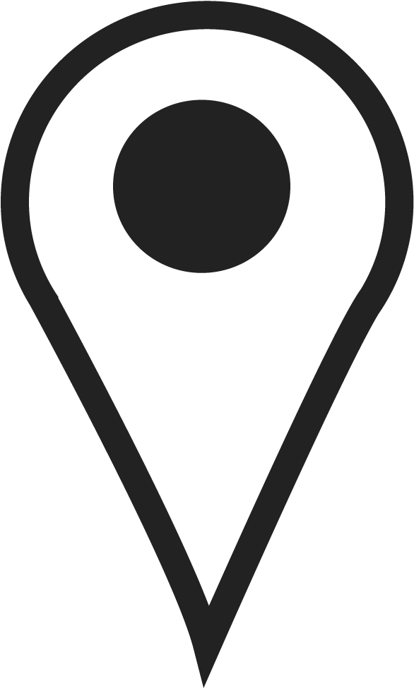 Map Pin Icon Blackand White