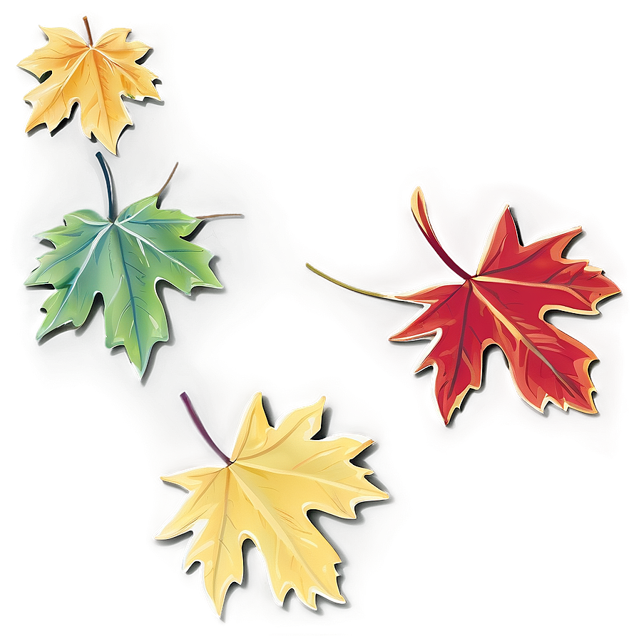 Maple Leaves Falling Png Tva23