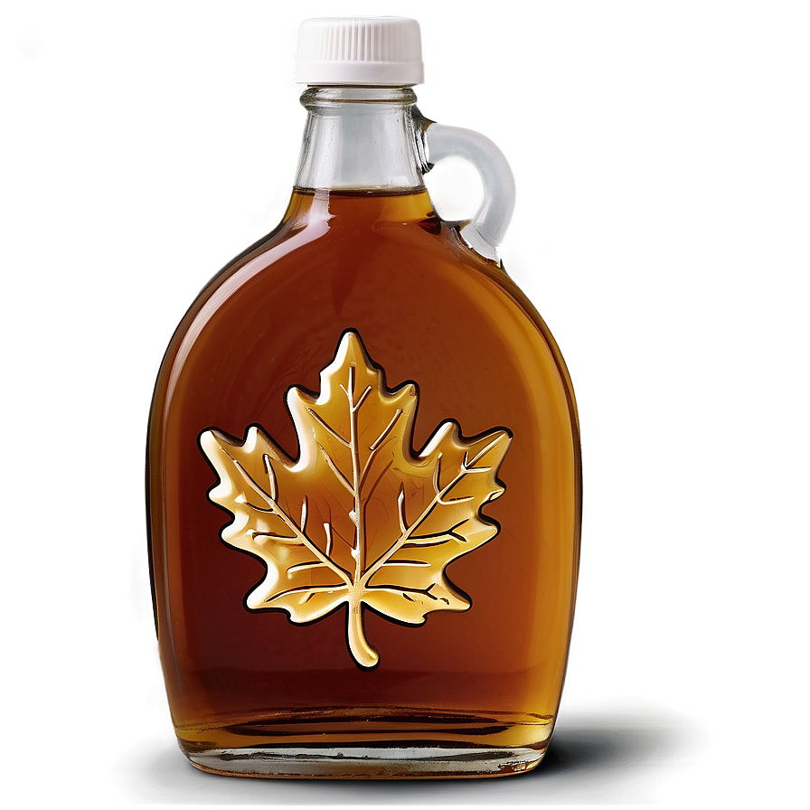 Maple Syrup Leaf Bottle PNG 06212024 PNG image with a transparent background, free high-resolution download