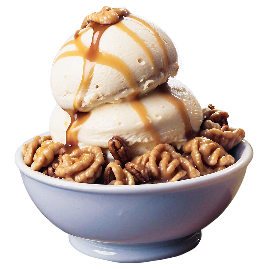 Maple Walnut Ice Cream Sundae Png 06282024