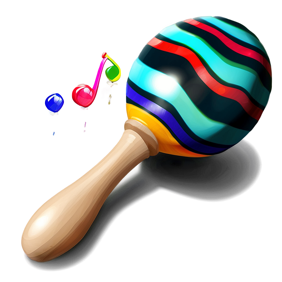 Maraca With Sound Waves Png 71