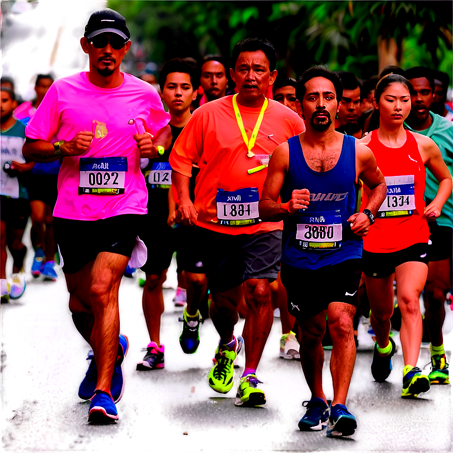 Marathon Run PNG tns95 PNG image with a transparent background, free high-resolution download