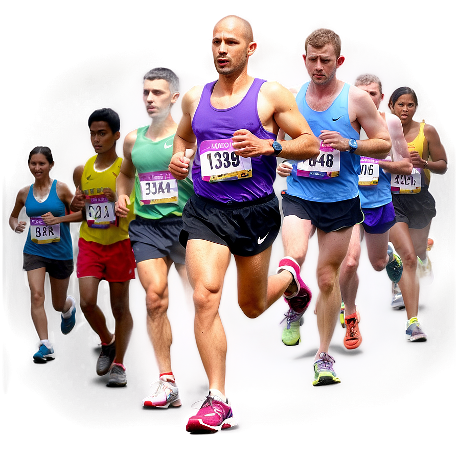 Marathon Run PNG vff78 PNG image with a transparent background, free high-resolution download