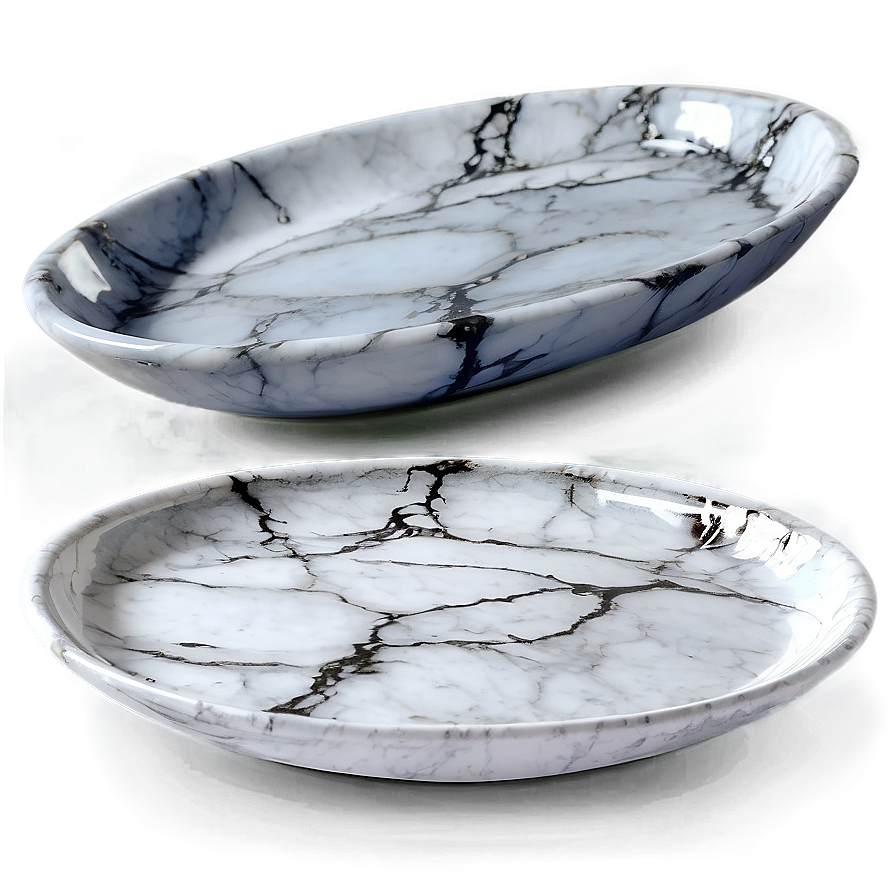 Marble Effect Serving Platters PNG jvv88 PNG with transparent background