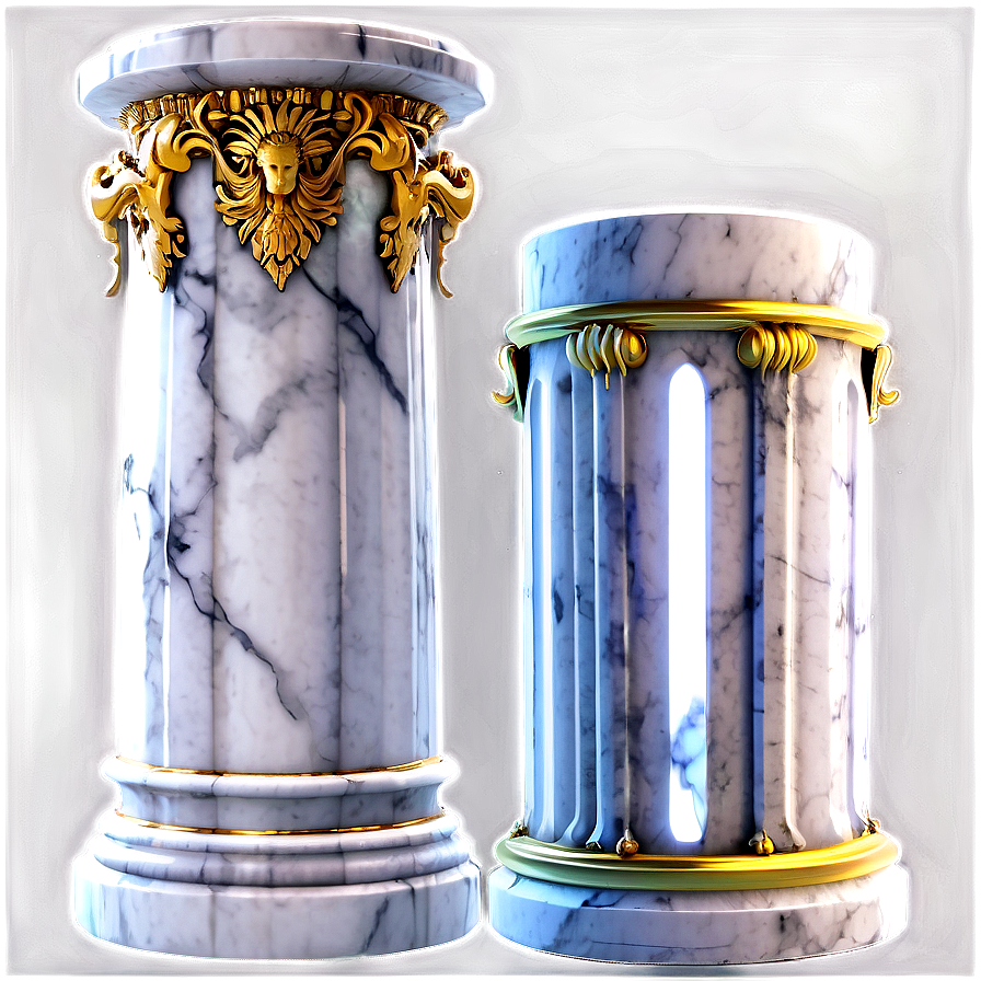 Marble Pillar PNG vit PNG image with a transparent background, free high-resolution download