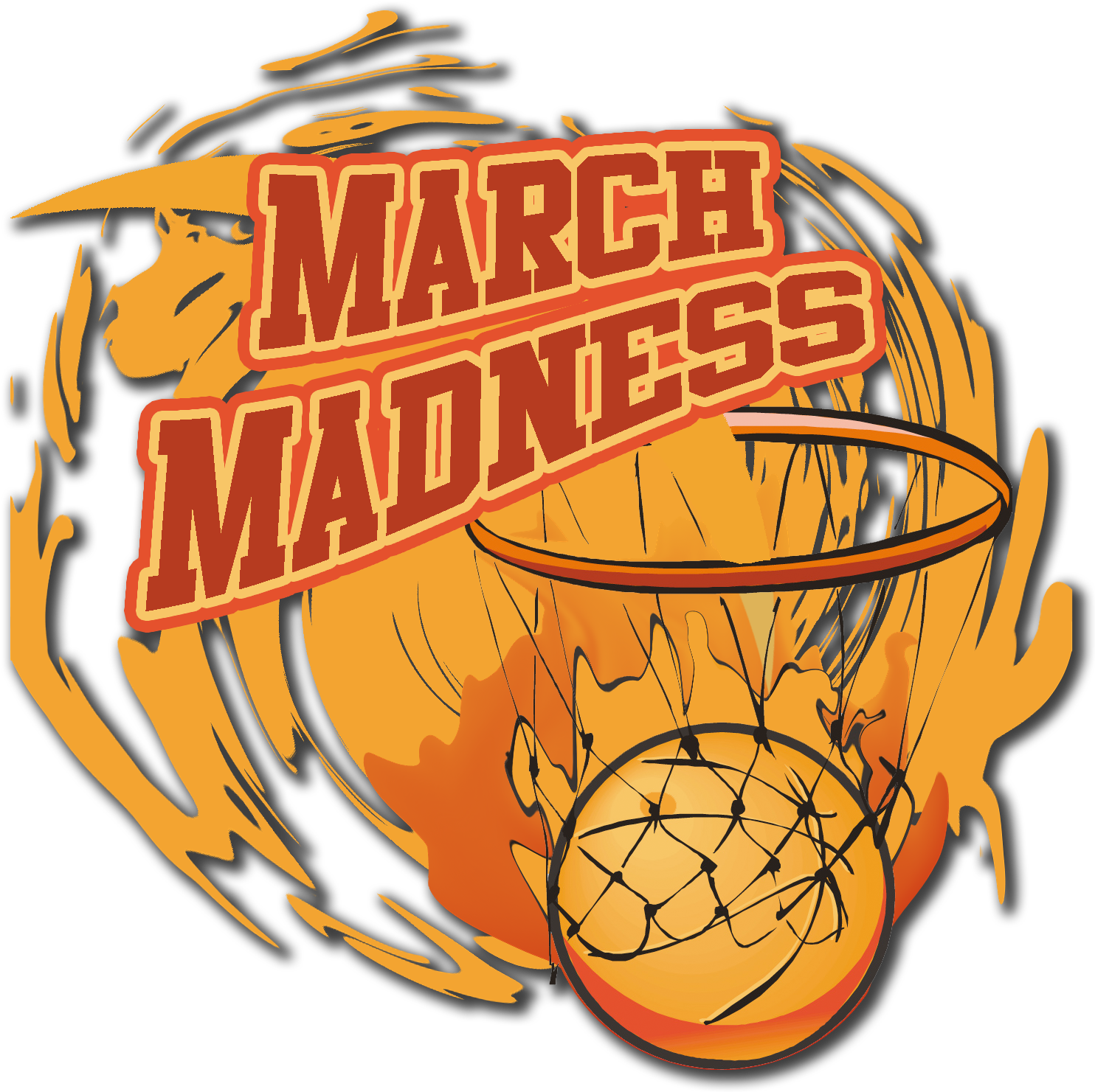 March Madness Basketball Graphic