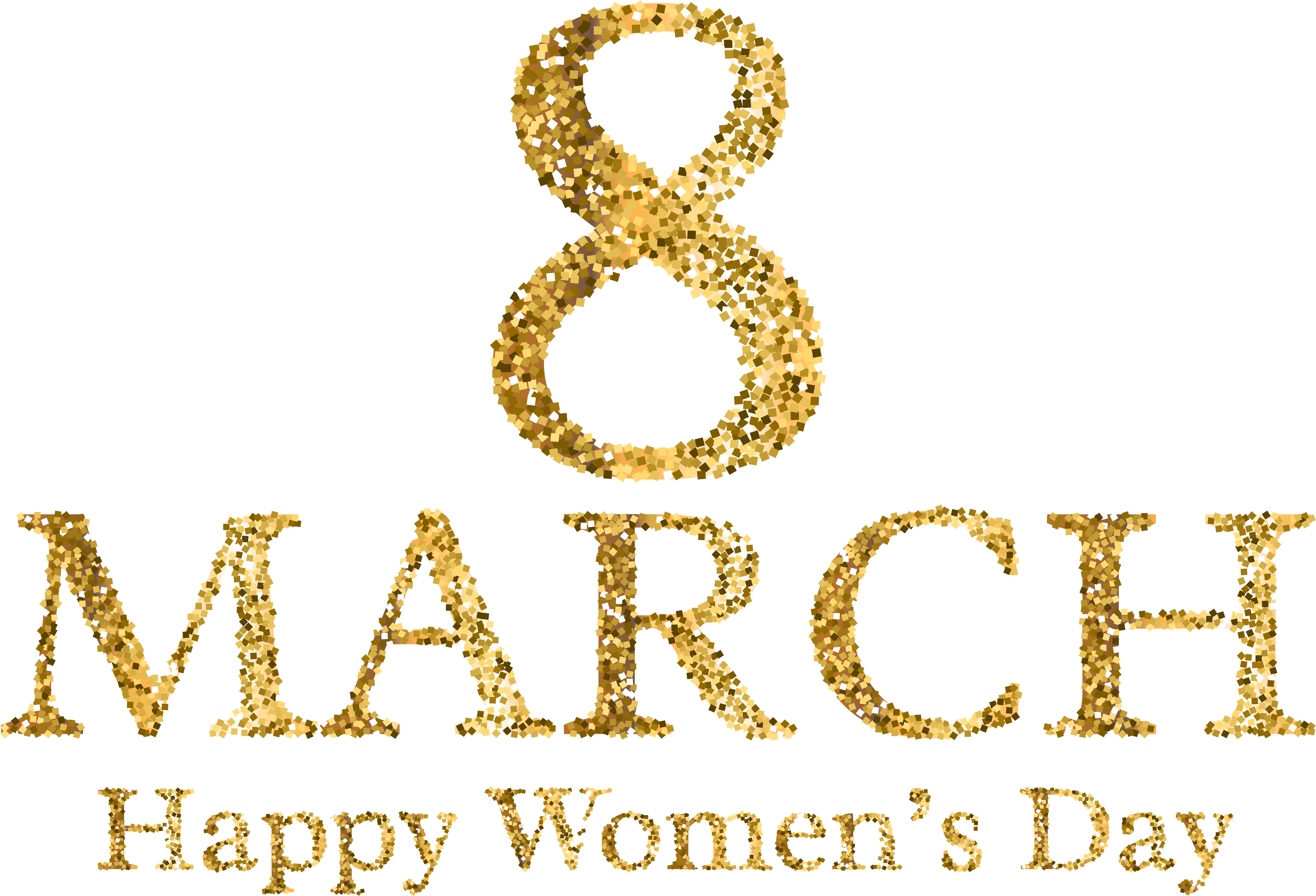 March Png , Png Download - 8 March Gold Png, Transparent Png PNG with transparent background