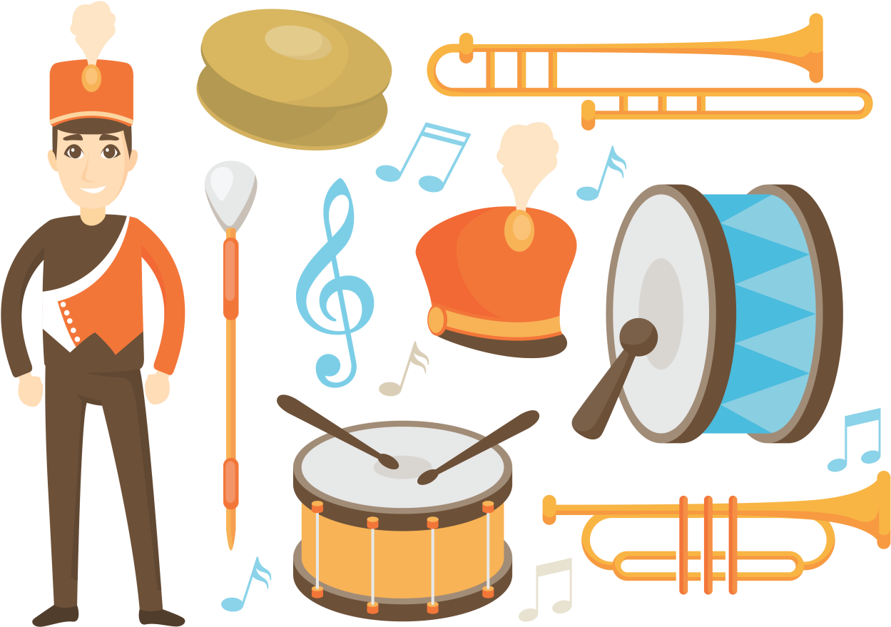 Marching Band Icons Vector - Marching Band Png, Transparent Png PNG with transparent background