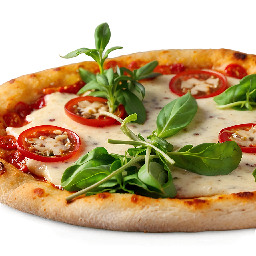 Margherita With Arugula Pizza Png 04292024