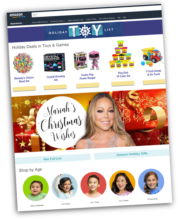 Mariahs Christmas Wishes Amazon Toy List