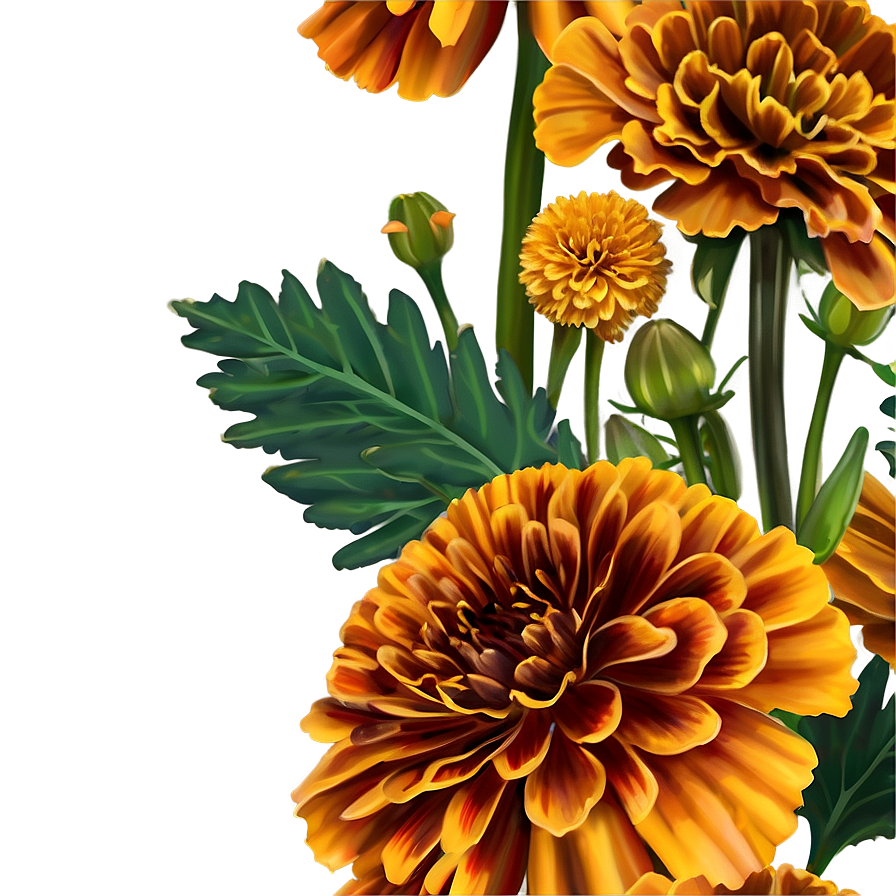 Marigold Bouquet Png Dnj64