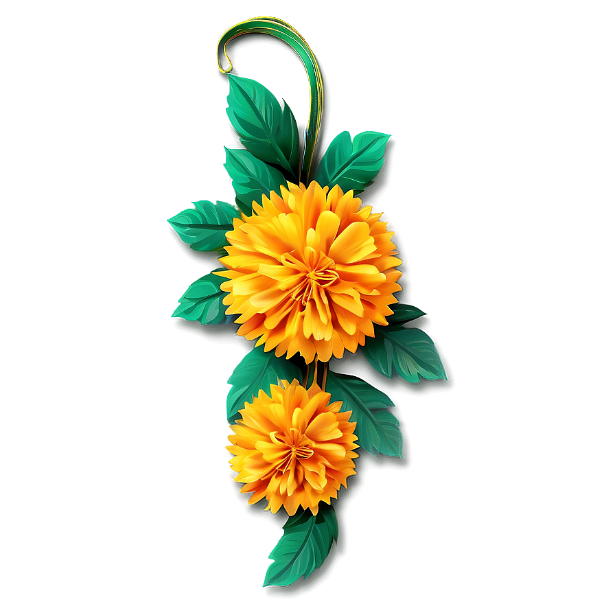 Marigold Festive Decoration Png Iab51