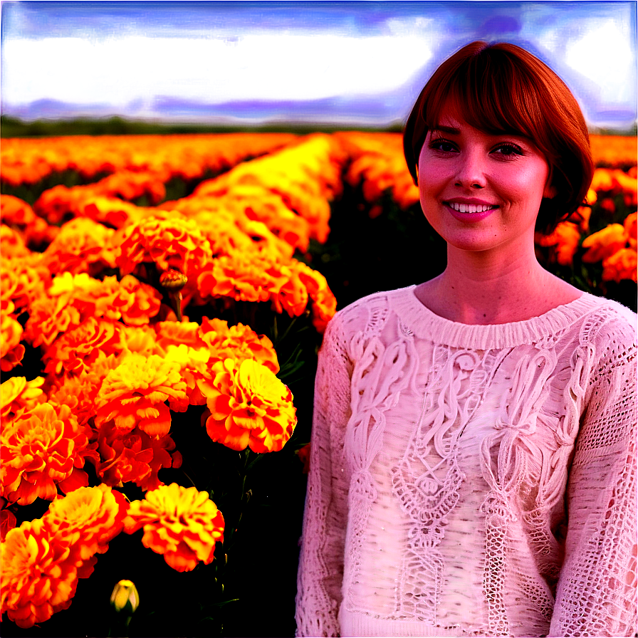 Marigold Field Png 45