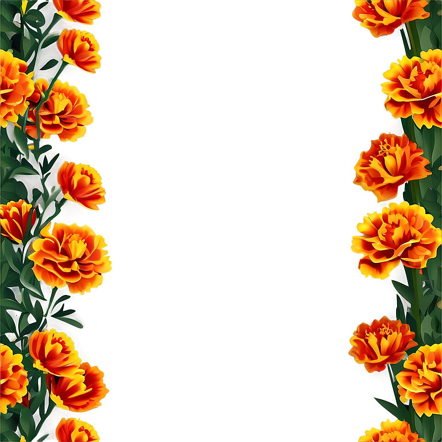 Marigolds Garland Png Kru