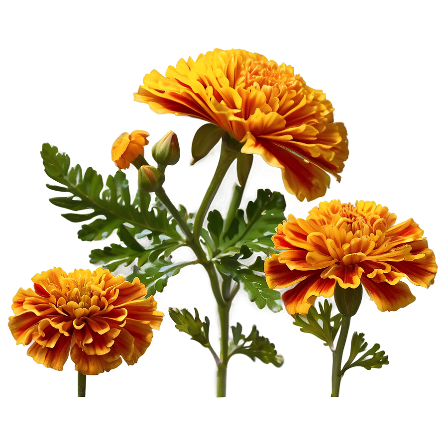 Marigolds In Nature Png Alv